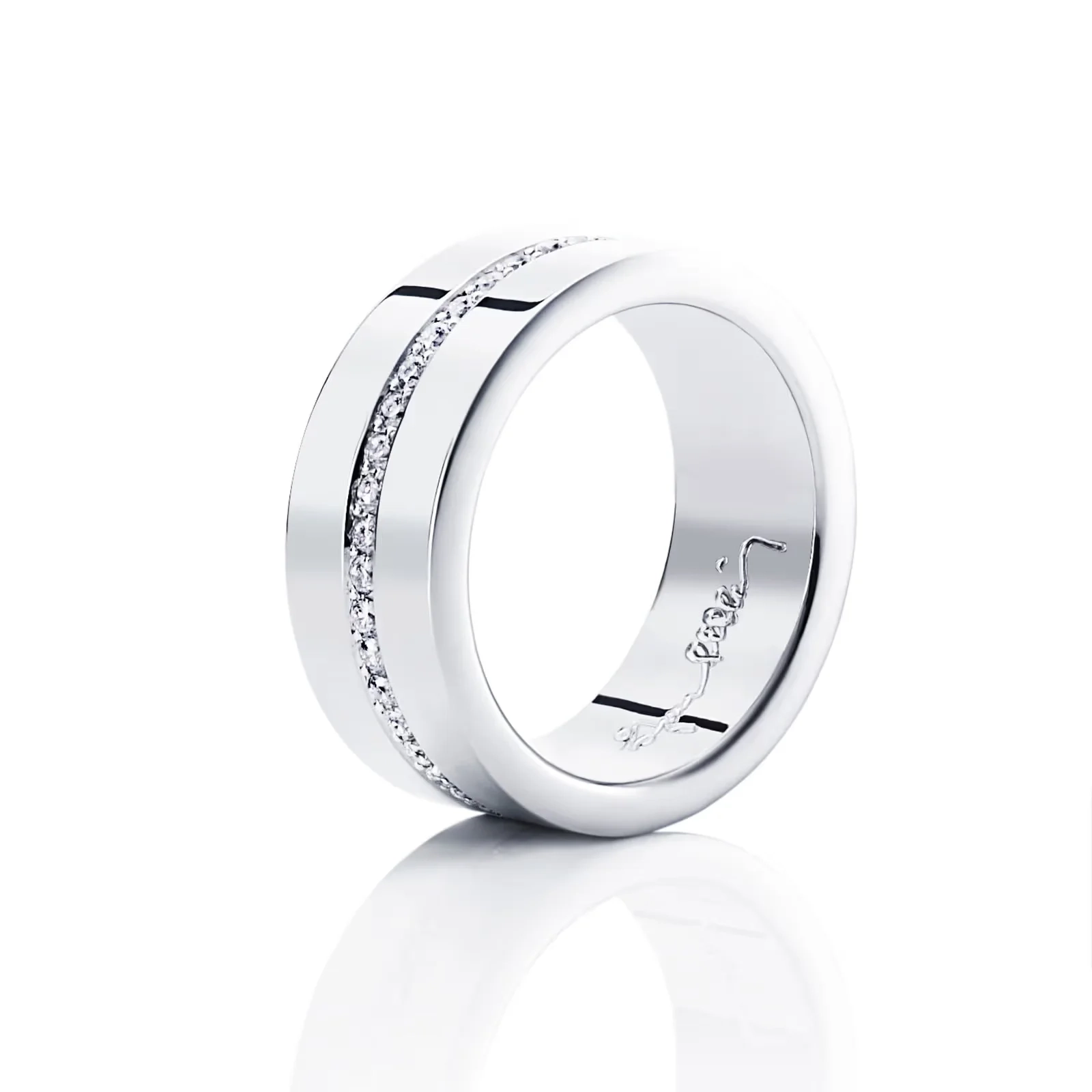 Efva Attling - Wide & Stars Ring Platinum