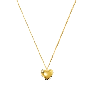 True Love Spike Heart Necklace Gold - Syster P - Snabb leverans & Gratis paketinslagning - Nordic Spectra