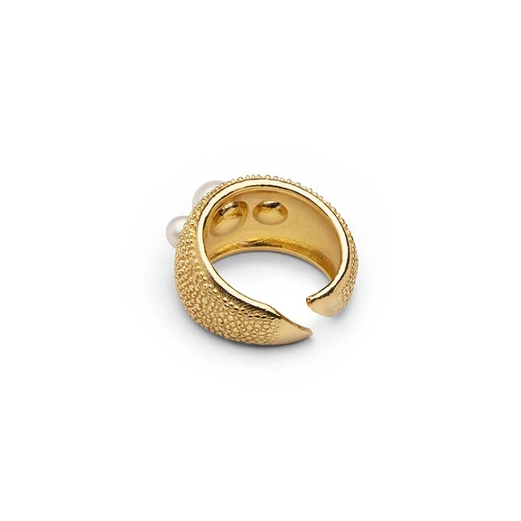 Pearl Bubble Ring Gold -CU Jewellery - Snabb frakt & paketinslagning - Nordicspectra.se