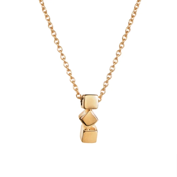 Dice Necklace Gold - Efva Attling - ruotsalainen muotoilu - Nordic Spectra