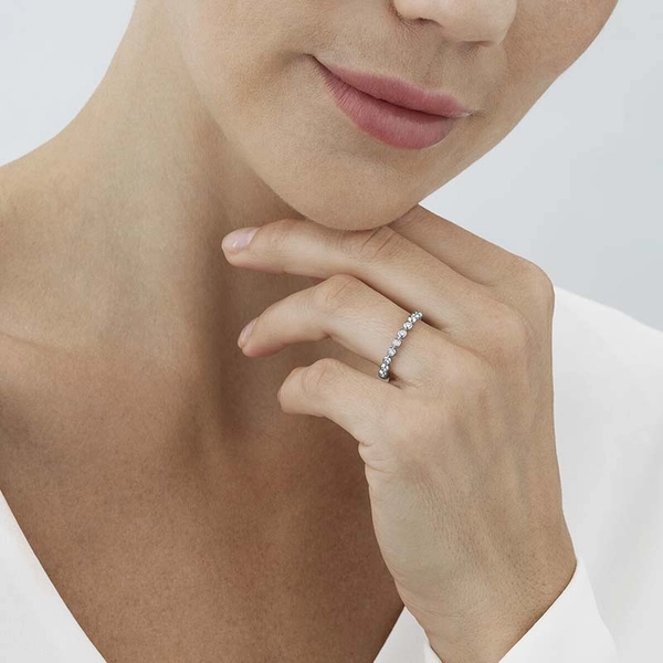 Aurora Ring Vitguld med Diamanter 0.28 ct - Georg Jensen ringar - Snabb frakt & paketinslagning - Nordicspectra.se