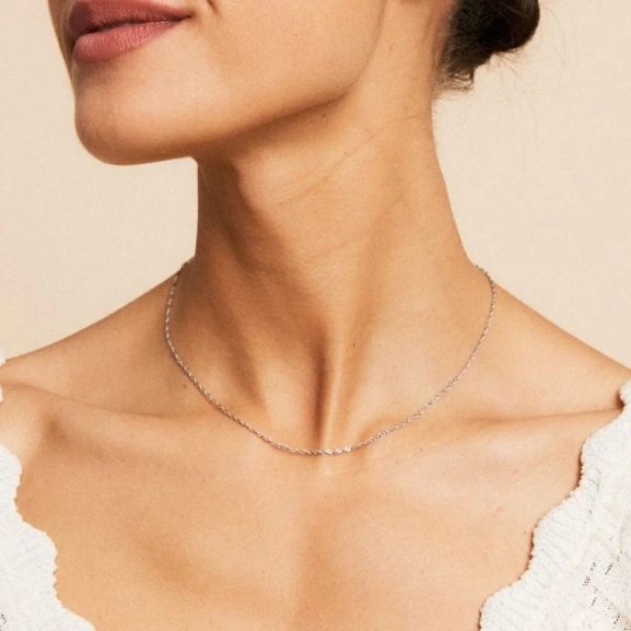Feliz Necklace Steel - Edblad - Snabb frakt & paketinslagning - Nordic Spectra