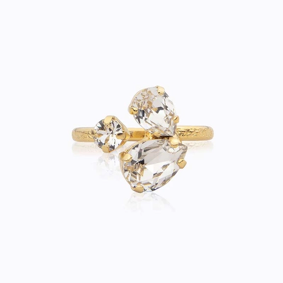 Alisia Ring Gold Crystal - Caroline Svedbom - Snabb frakt & paketinslagning - Nordicspectra.se