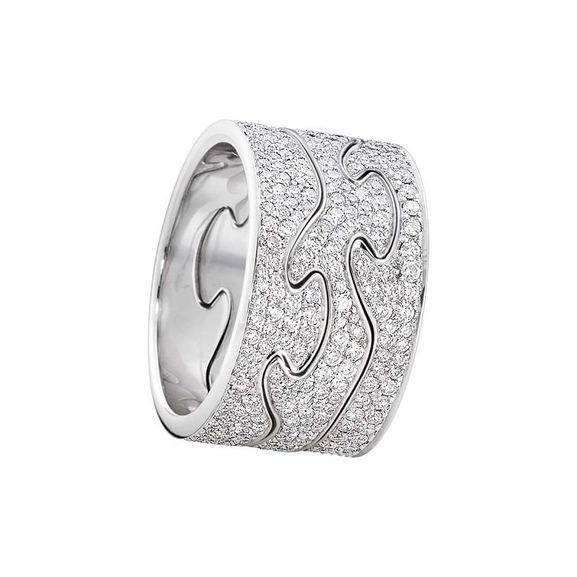 Fusion 3-delad Ring VG/Pavé - Georg Jensen ringar - Snabb frakt & paketinslagning - Nordicspectra.se