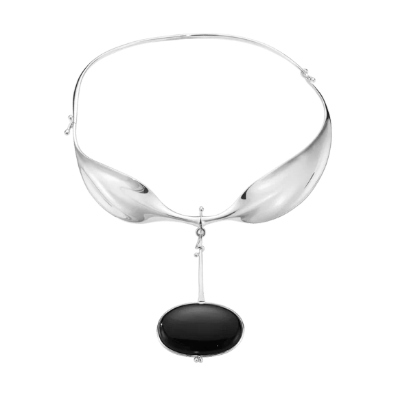 Vivianna Torun Halsring med Svart Agat - Georg Jensen - Designsmycken med snabba & trygga leveranser - Nordic Spectra