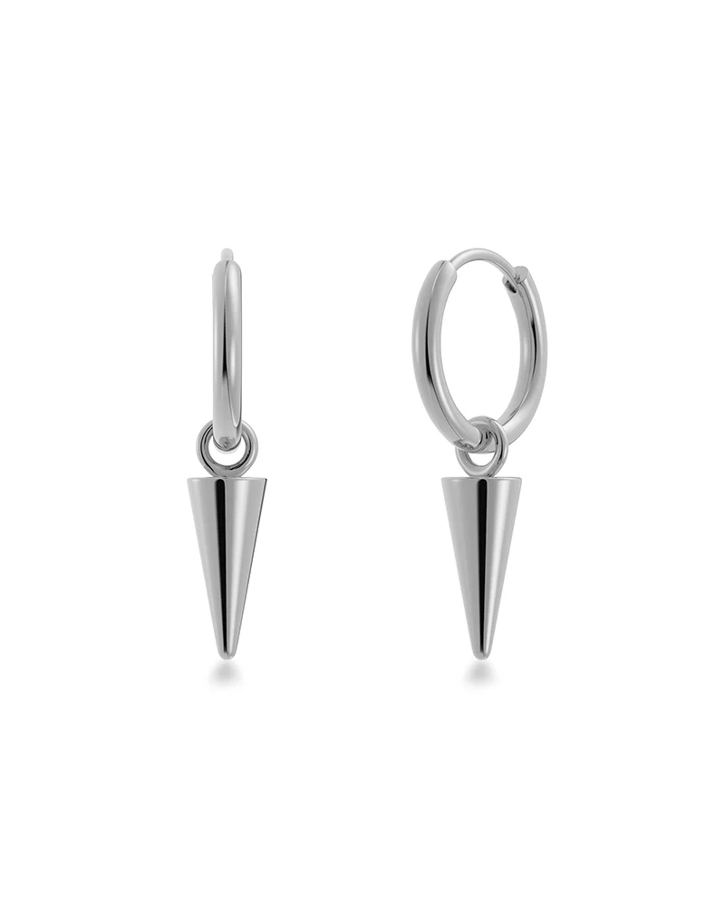Peak Hoops Mini Silver