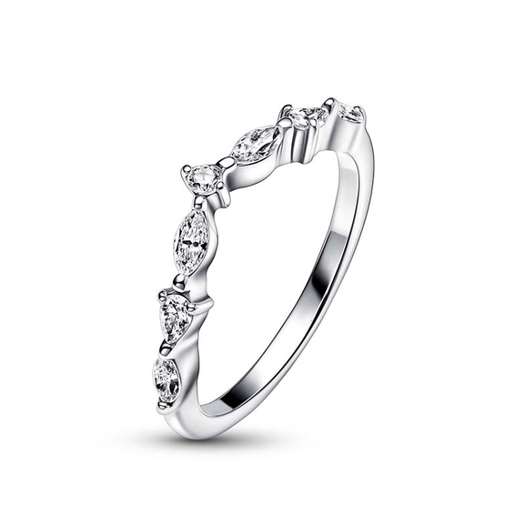 Pandora Timeless Wish Half Sparkling Ring - PANDORA - Suuri valikoima & ilmainen lahjapaketointi - Nordicspectra.fi