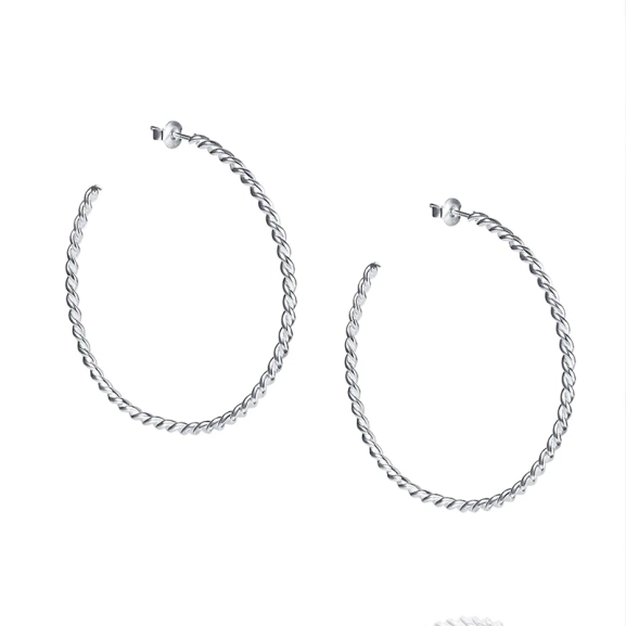Wrapped Hoops i silver från Efva Attling
