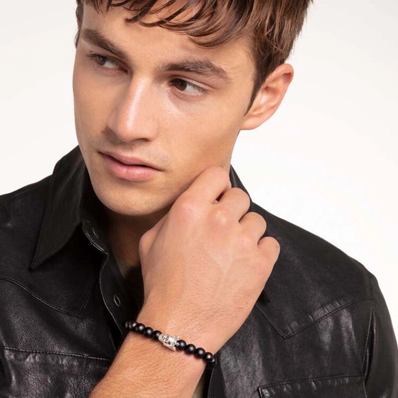 Stenarmband med Dödskallekung - Thomas Sabo armband - Snabb frakt & paketinslagning - Nordicspectra.se