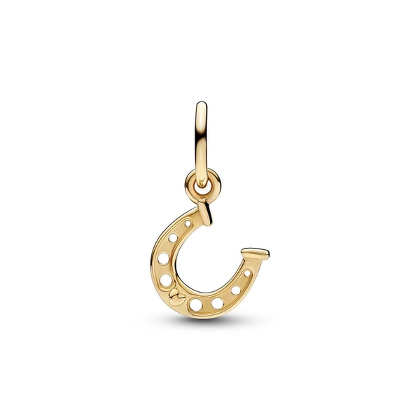Lucky Horseshoe Dangle Charm Gold - PANDORA - Suuri valikoima & ilmainen lahjapaketointi - Nordicspectra.fi