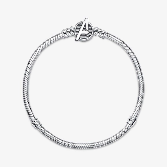 Pandora Moments Marvel The Avengers Logo-Verschluss Schlangen-Gliederarmband von PANDORA, Schneller Versand - Nordicspectra.de