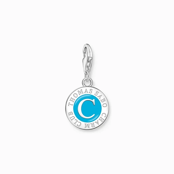 Member Charm türkiser Charmista Coin Silber - Thomas Sabo - Nordic Spectra