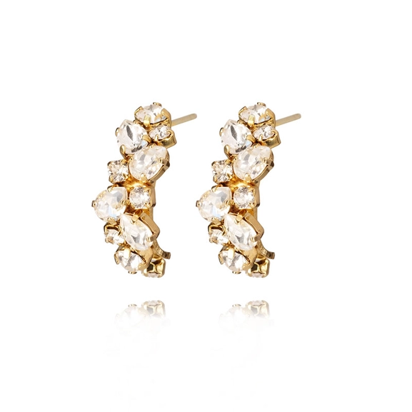 Gabriella Earrings Gold Crystal - Caroline Svedbom - Nopea toimitus ja lahjapakkaus - Nordic Spectra