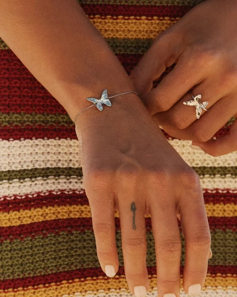 Edblad Butterfly Ring S Steel med fjärilsdesign