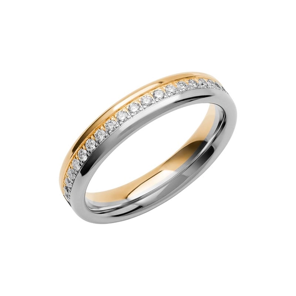 SR4017 Guld/Vitguld - Vigsel- & förlovningsringar - Schalins - Fri storleksändring* - Nordic Spectra