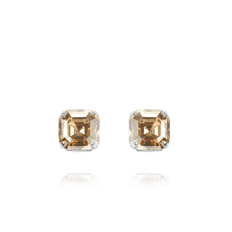 Caroline Svedbom - Eve Stud Earrings Rhodium Golden Shadow
