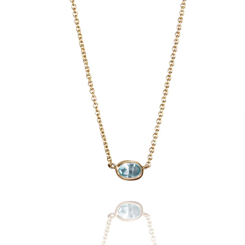 Efva Attling - Love Bead Necklace Gold - Topaz