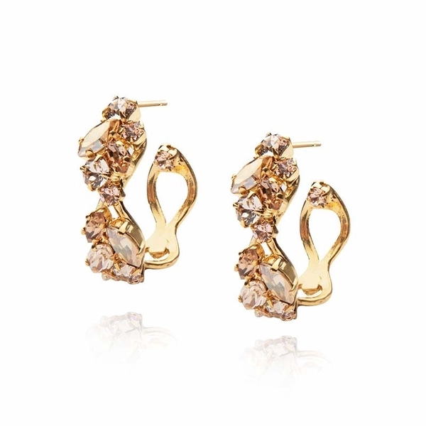 Stella Loop Earring Gold Silk Combo - Caroline Svedbom - Nopea toimitus ja lahjapakkaus - Nordic Spectra