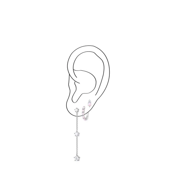 Einzel Creole Rosa Steine von Thomas Sabo, Schneller Versand - Nordicspectra.de