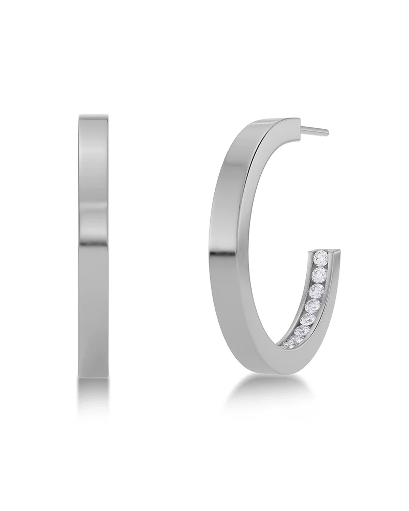 Monaco Earrings Small Silver