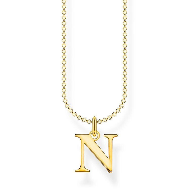 Thomas Sabo – Bokstavshalsband Guld – N