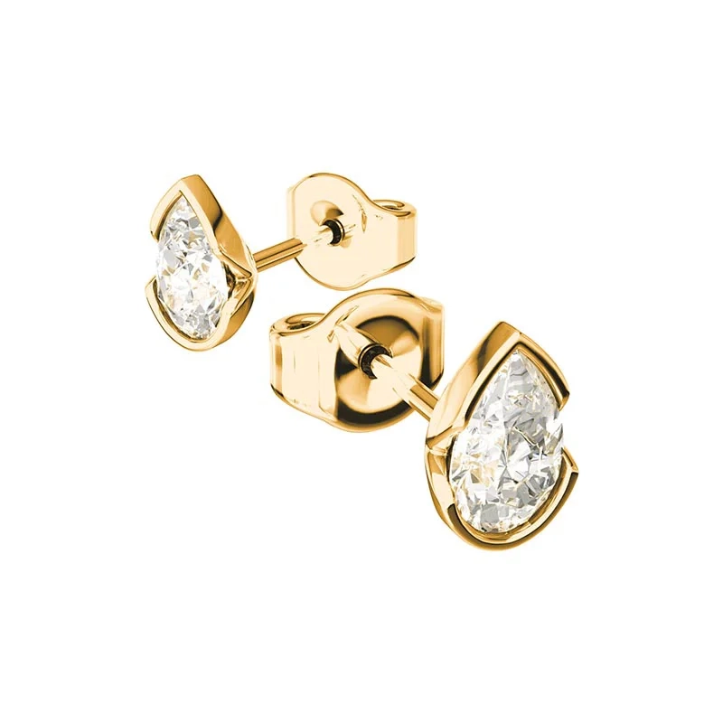 Schalins - Eloge Pear Cut Diamond Studs 0.60 Guld