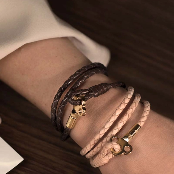 The Key Leather Bracelet Silver - Black - Skultuna - Snabb frakt & paketinslagning - Nordicspectra.se