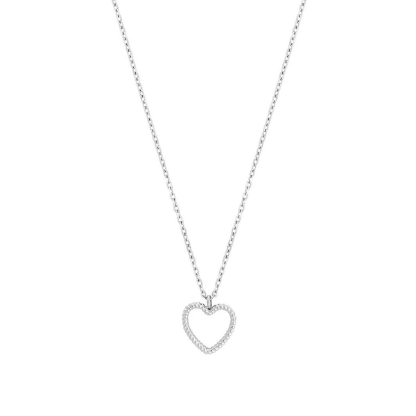 Rope Heart Necklace S Steel - Edblad - Snabb frakt & paketinslagning - Nordicspectra.se