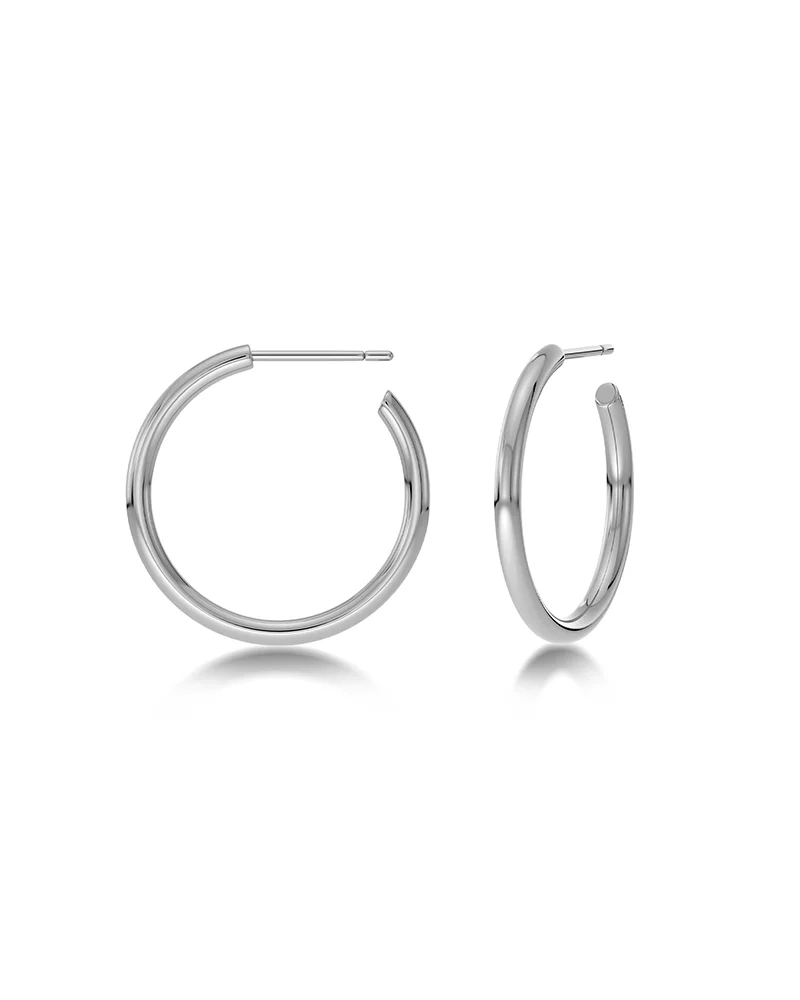 Hoops Earrings Silver Medium