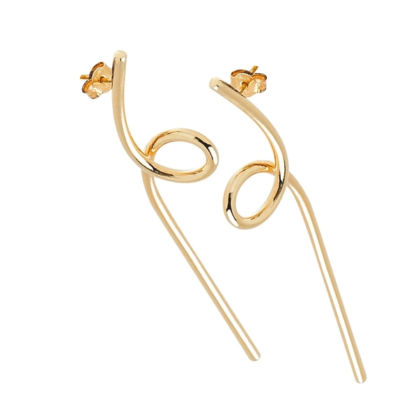 Loop Ear Gold -CU Jewellery - Snabb frakt & paketinslagning - Nordicspectra.se