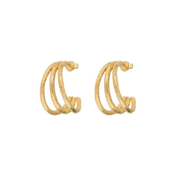 Triple Branch Hoops Gold von Emma Israelsson, Schneller Versand - Nordicspectra.de