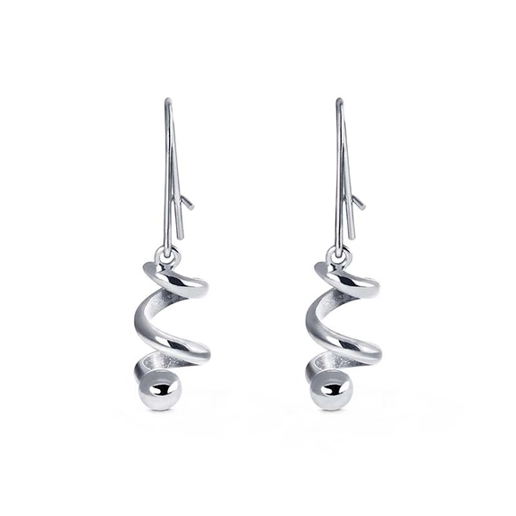 Spin On Earrings Krok White Gold - Nordic Spectra - Suuri valikoima & ilmainen lahjapaketointi - Nordicspectra.fi