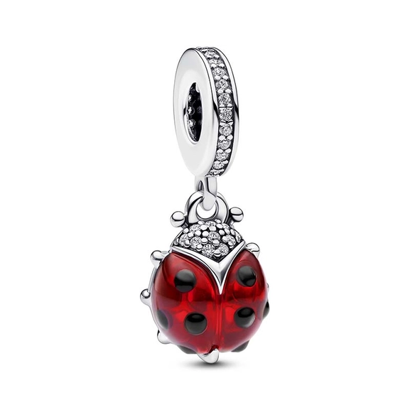 Red Ladybird Dangle Charm - PANDORA - Suuri valikoima & ilmainen lahjapaketointi - Nordicspectra.fi