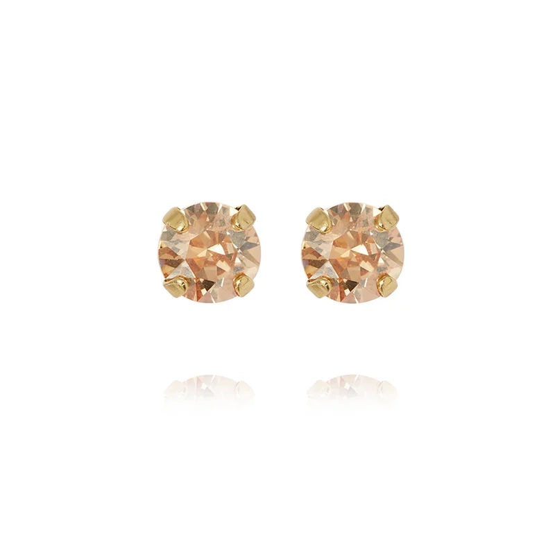 Caroline Svedbom - Mini Stud Earrings Gold Golden Shadow