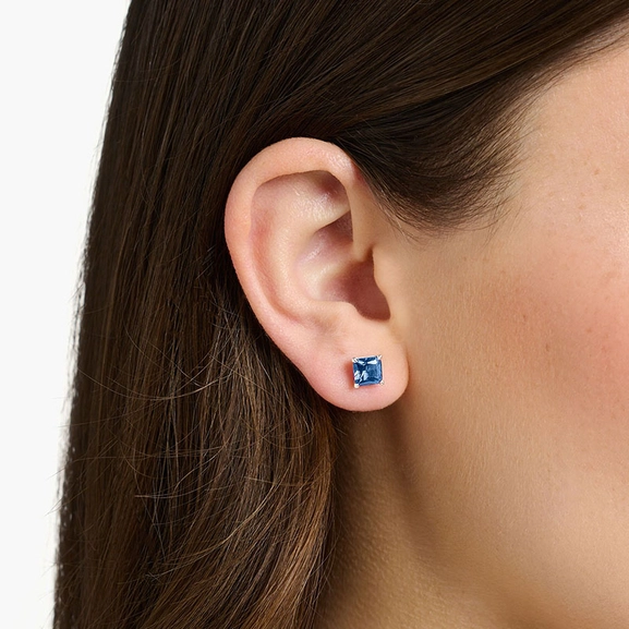 Stiftörhängen Blå Sten Silver Små - Thomas Sabo berlock - Snabb frakt & paketinslagning - Nordicspectra.se