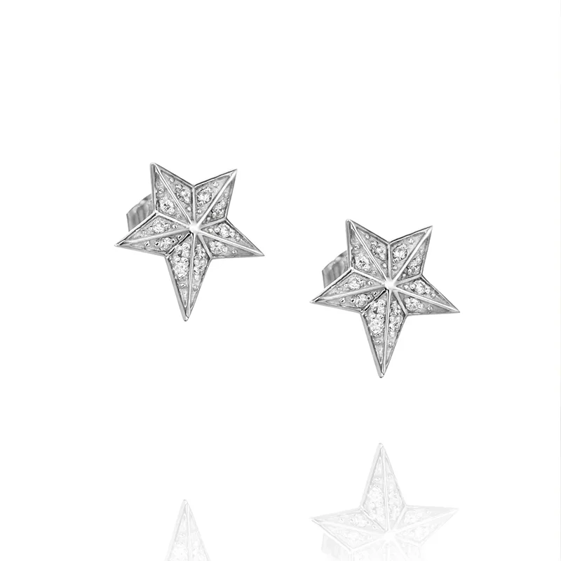 Efva Attling Catch A Falling Star & Stars Ear ONE SIZE VITGULD örhängen dam – bild 3