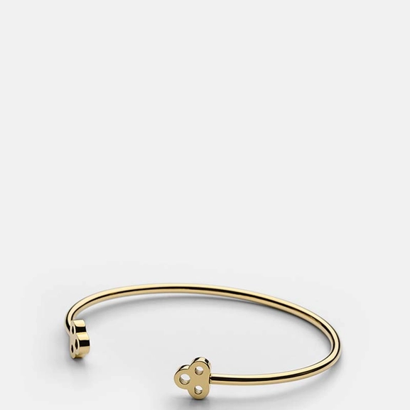 Open Key Cuff Gold Plated - Skultuna - Snabb frakt & paketinslagning - Nordicspectra.se