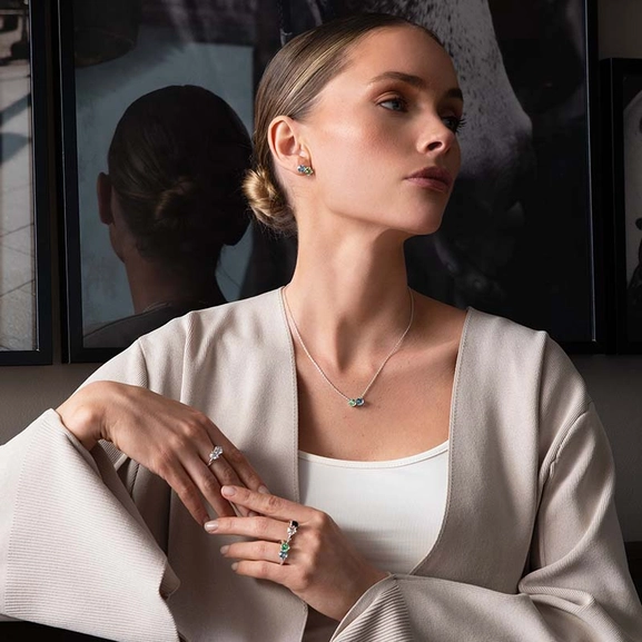 The Mountain & I Ring Crystal Quartz - Efva Attling - Skandinaviska Designsmycken - Nordic Spectra