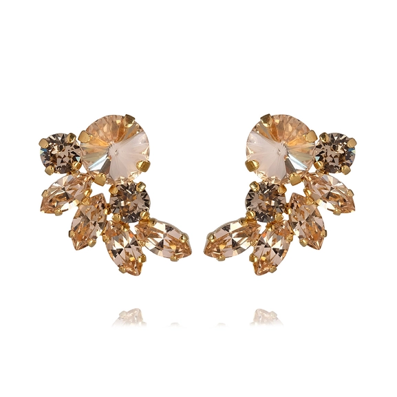 Electra Earrings Gold Greige / Silk Combo - Caroline Svedbom - Nopea toimitus ja lahjapakkaus - Nordic Spectra