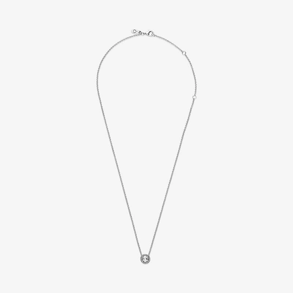 Round Sparkle Halo Halsband - PANDORA - Snabb frakt & paketinslagning - Nordicspectra.se