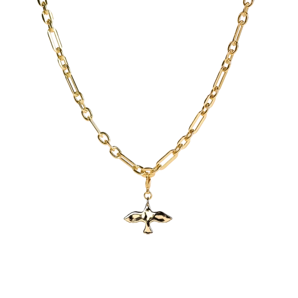 Organic Dove Chunky Chain Necklace Gold - Emma Israelsson - Snabb frakt & paketinslagning - Nordic Spectra