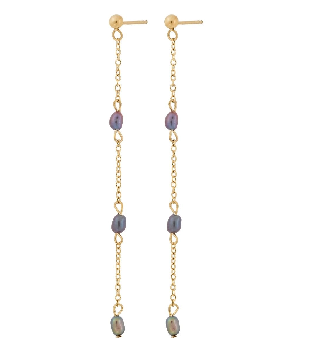Perla Mini Earrings Multi Teal Gold - Edblad - Snabb frakt & paketinslagning - Nordicspectra.se