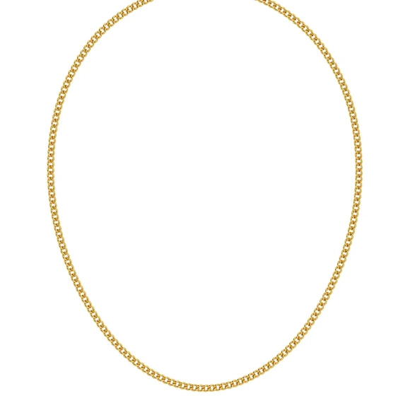 Curb Chain Wide Gold - Edblad - Snabba leveranser - Gratis paketinslagning