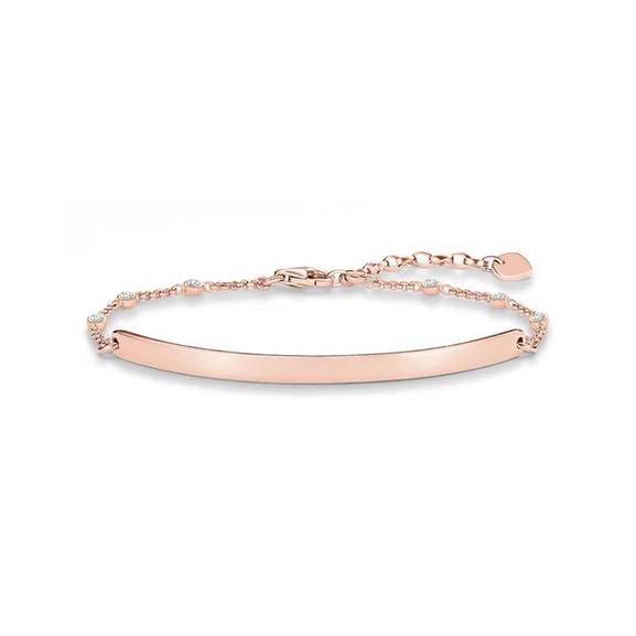 Love Bridge Glittrande Kedja Rosé - Thomas Sabo armband - Snabb frakt & paketinslagning - Nordicspectra.se