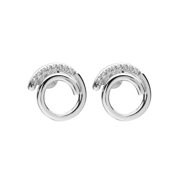 Loop Stone Ear Silver -CU Jewellery - Snabb frakt & paketinslagning - Nordicspectra.se