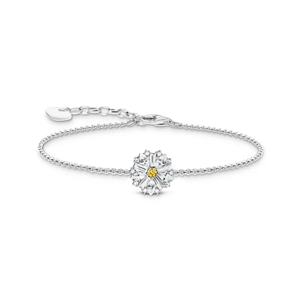 Tusensköna Armband i återvunnet 925 silver med justerbar längd