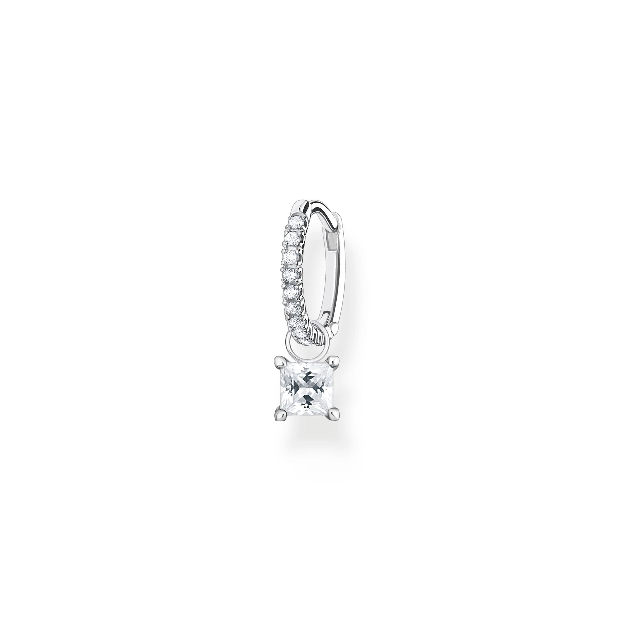 Thomas Sabo - Creolörhänge med Vita Stenar & Hängande Sten