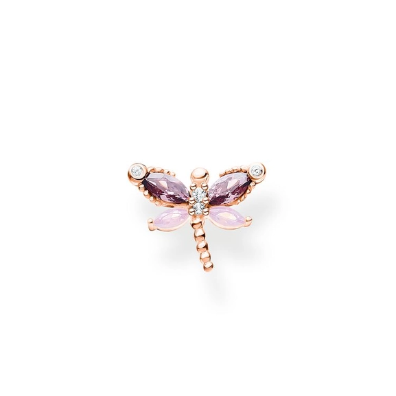 Einzel Ohrstecker Libelle Mit Steine Roségold von Thomas Sabo, Schneller Versand - Nordicspectra.de