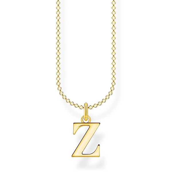 Bokstavshalsband Guld - Z - Thomas Sabo halsband - Snabb frakt & paketinslagning - Nordicspectra.se