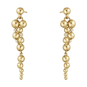 Moonlight Grapes Örhängen Guld med 0.07 ct Diamanter - Georg Jensen örhängen - Snabb frakt & paketinslagning - Nordicspectra.se